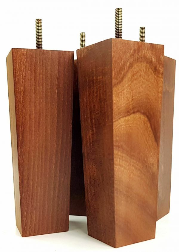 4x REPLACEMENT BLOCK WOODEN FURNITURE SOFA LEGS M8(8mm) CHAIR FEET 200mm HIGH - Image 21