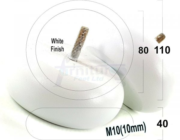 4x REPLACEMENT WOOD FURNITURE SOFA LEGS M10(10mm) CHAIR - SETTEE FEET 40mm HIGH - Image 31