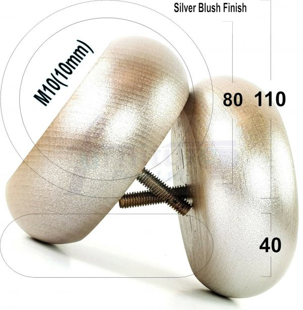 4x REPLACEMENT WOOD FURNITURE SOFA LEGS M10(10mm) CHAIR - SETTEE FEET 40mm HIGH - Image 17