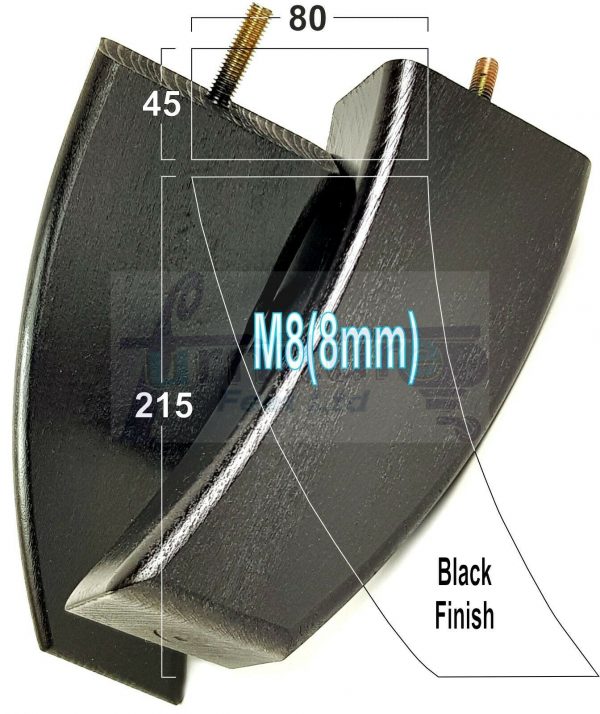 4x TAPERED WOOD SETTEE LEGS 215mm High SOFA REPLACEMENT FURNITURE FEET M8(8mm) - Image 13