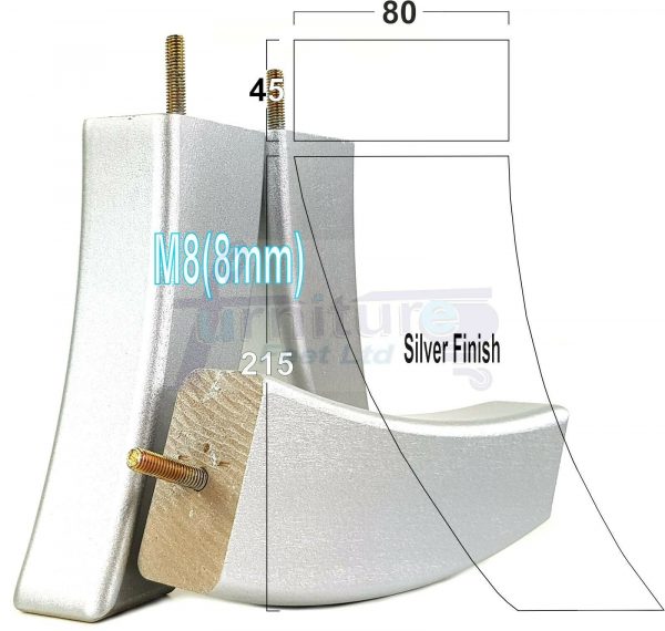 4x TAPERED WOOD SETTEE LEGS 215mm High SOFA REPLACEMENT FURNITURE FEET M8(8mm) - Image 26