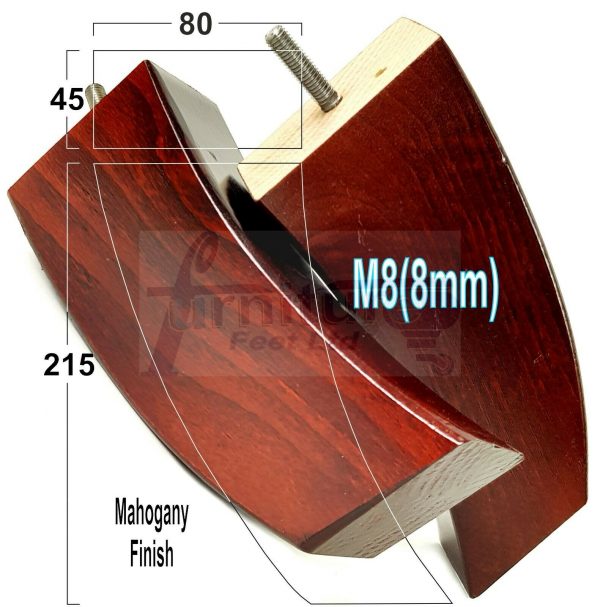 4x TAPERED WOOD SETTEE LEGS 215mm High SOFA REPLACEMENT FURNITURE FEET M8(8mm) - Image 20