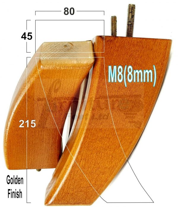 4x TAPERED WOOD SETTEE LEGS 215mm High SOFA REPLACEMENT FURNITURE FEET M8(8mm) - Image 18