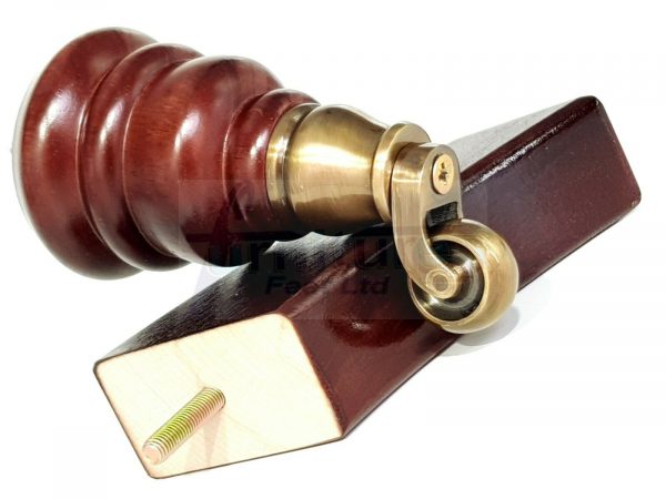 WOODEN FURNITURE SETTEE LEGS M8 REPLACEMENT CHAIR FEET 2 WITH CASTORS 155mm HIGH - Image 11