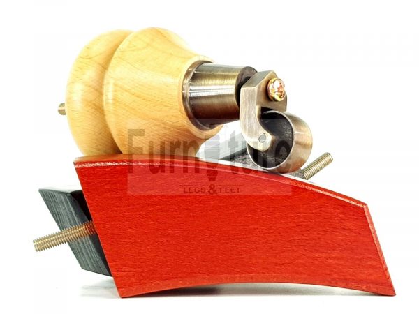2x Wood Furniture Castor Legs & 2x Curved M8 Replacement Feet Chairs Sofa 140mm - Image 9