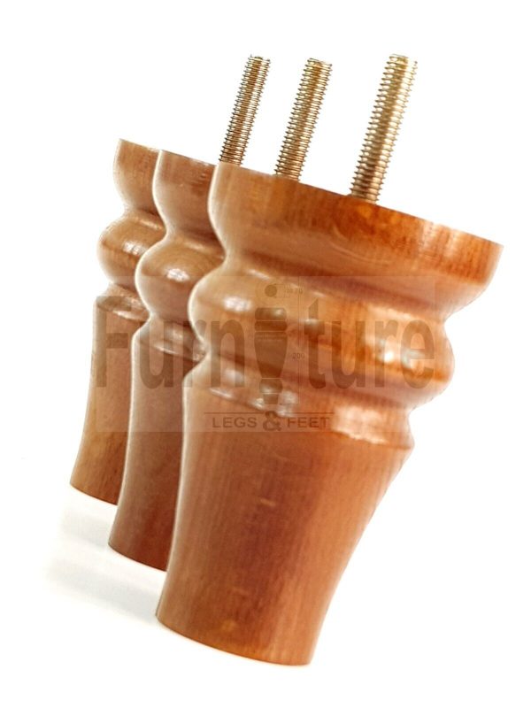 4 Replacement Legs Solid Wood Settee Furniture Feet 100mm High Sofa Chair Bed M8 - Image 9