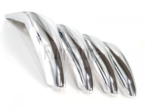 4 Silver Chrome Metal Legs 130mm High Replacement Feet Cabinet Sofa Chair Stool - Image 5