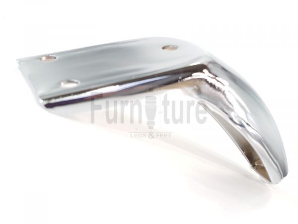 4 Silver Chrome Metal Legs 130mm High Replacement Feet Cabinet Sofa Chair Stool - Image 6