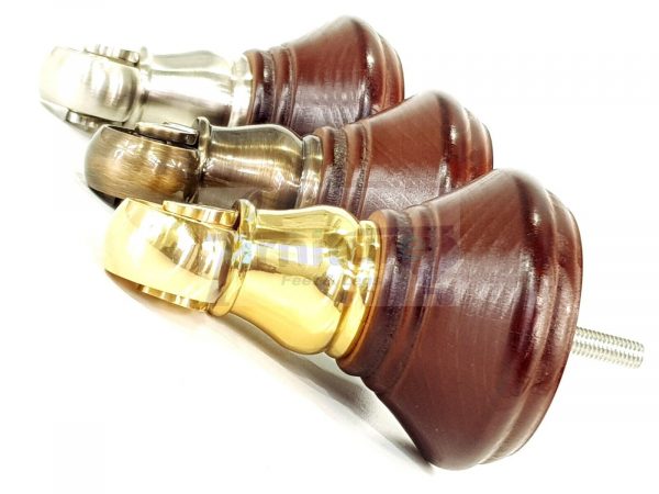 4 Wooden Furniture Sofa Legs M8(8mm) Replacment Chair Feet & Castors 120mm HIGH - Image 7