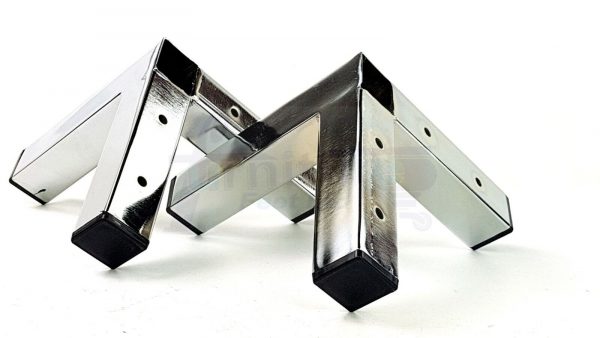 4x Metal Chair Corner Furniture Sofa Leg 155mm High Replacment Cabinet Feet Pre-Drill for Screws - Image 5