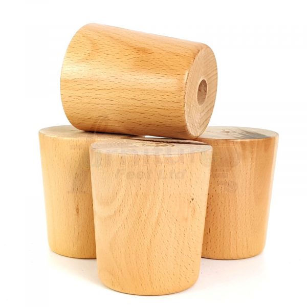 4x Replacement Round Furniture Sofa Legs Chair Settee Feet 100mm High (Self-Fix) - Image 5