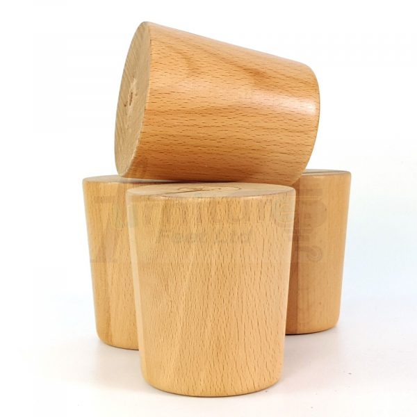 4x Replacement Round Furniture Sofa Legs Chair Settee Feet 100mm High (Self-Fix) - Image 7