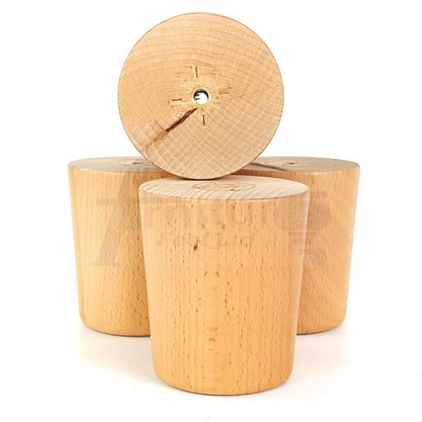 4x Replacement Round Furniture Sofa Legs Chair Settee Feet 100mm High (Self-Fix) - Image 9