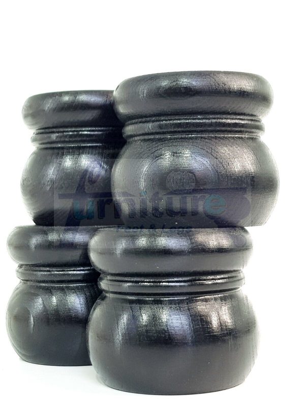 4x Replacement Round Furniture Sofa Legs Chair Settee Feet 50mm High (Self-Fix) - Image 6