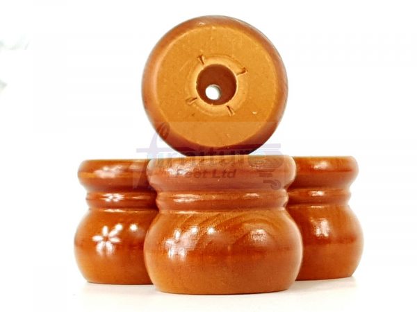 4x Replacement Round Furniture Sofa Legs Chair Settee Feet 50mm High (Self-Fix) - Image 4