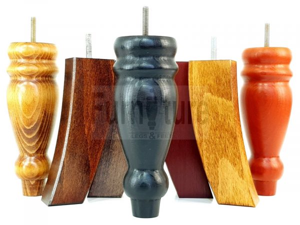 4x Replacement Solid Wood Furniture Sofa Legs M8 Chair Settee Feet 200mm High - Image 3