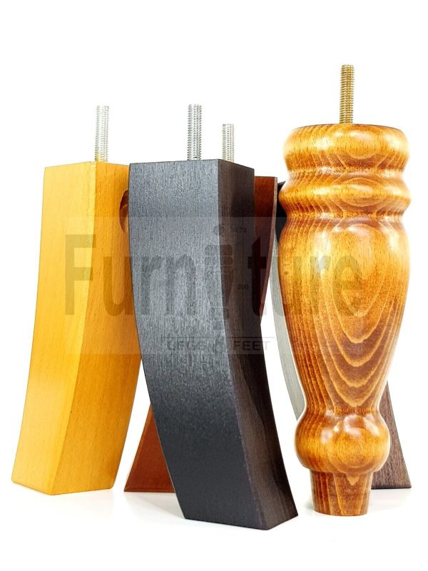 4x Replacement Solid Wood Furniture Sofa Legs M8 Chair Settee Feet 200mm High - Image 9