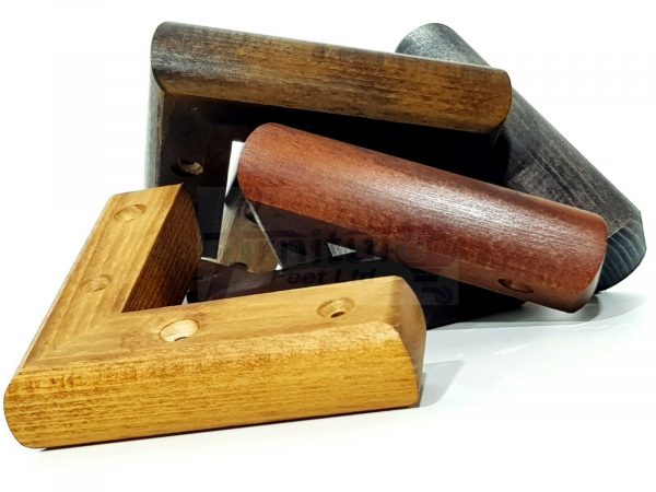 4x SOLID WOOD FURNITURE LEGS (Self-Fix) CHAIR REPLACEMENT CORNER FEET 40mm HIGH - Image 12