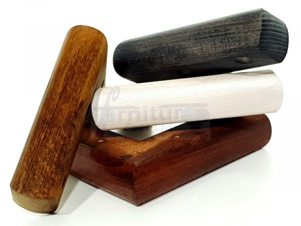 4x SOLID WOOD FURNITURE LEGS (Self-Fix) CHAIR REPLACEMENT CORNER FEET 40mm HIGH - Image 4