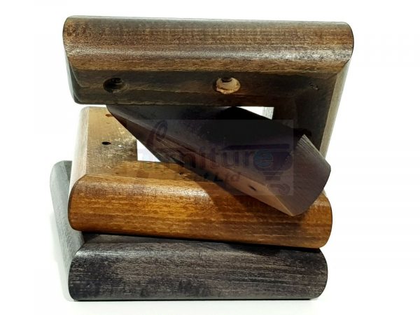 4x SOLID WOOD FURNITURE LEGS (Self-Fix) CHAIR REPLACEMENT CORNER FEET 40mm HIGH - Image 6