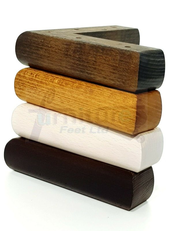 4x SOLID WOOD FURNITURE LEGS (Self-Fix) CHAIR REPLACEMENT CORNER FEET 40mm HIGH - Image 8