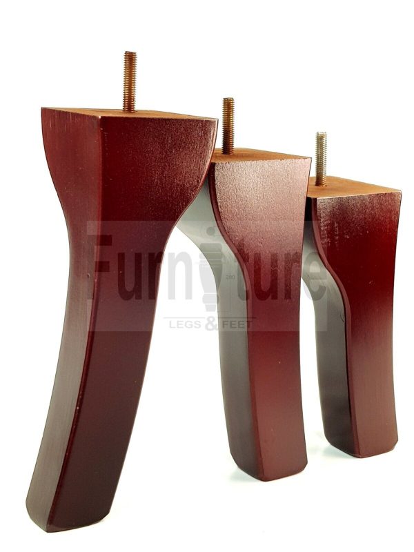 4x Solid Wood Furniture Feet Settee Legs 180mm - 225mm High Sofa Chair Bed M8 - Image 6