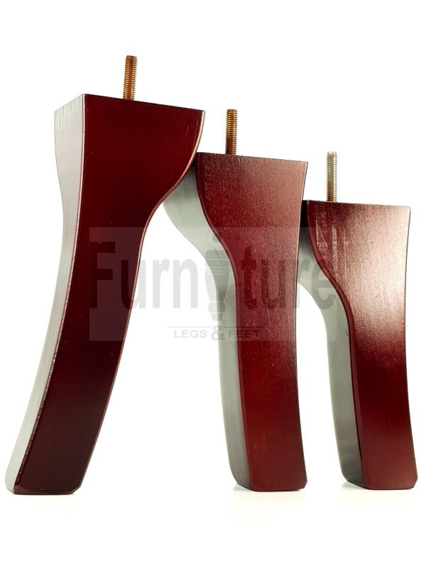 4x Solid Wood Furniture Feet Settee Legs 180mm - 225mm High Sofa Chair Bed M8 - Image 7
