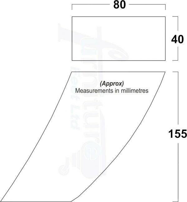4x TAPERED WOOD SETTEE LEGS 155mm High SOFA REPLACEMENT FURNITURE FEET M8(8mm) - Image 3