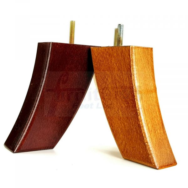 4x TAPERED WOOD SETTEE LEGS 155mm High SOFA REPLACEMENT FURNITURE FEET M8(8mm) - Image 4