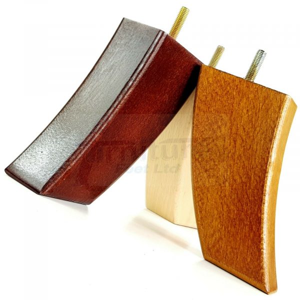 4x TAPERED WOOD SETTEE LEGS 155mm High SOFA REPLACEMENT FURNITURE FEET M8(8mm) - Image 5