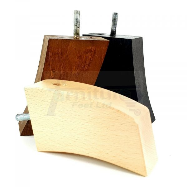 4x TAPERED WOODEN SOFA LEGS 100mm High CHAIR REPLACEMENT FURNITURE FEET M8(8mm) - Image 5