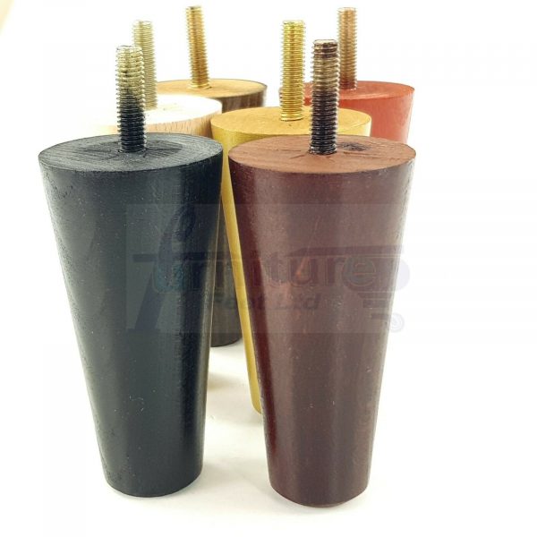 4x WOOD REPLACEMENT FURNITURE CHAIR LEGS M10(10mm) SOFA - SETTEE FEET 100mm HIGH - Image 7