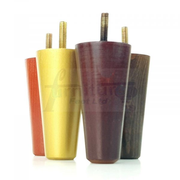 4x WOOD REPLACEMENT FURNITURE CHAIR LEGS M10(10mm) SOFA - SETTEE FEET 100mm HIGH - Image 8