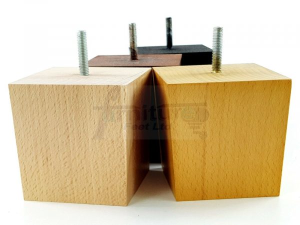 4x WOOD REPLACEMENT FURNITURE CHAIR LEGS M10(10mm) SOFA - SETTEE FEET 90mm HIGH - Image 5