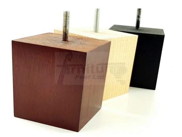 4x WOOD REPLACEMENT FURNITURE CHAIR LEGS M10(10mm) SOFA - SETTEE FEET 90mm HIGH - Image 7