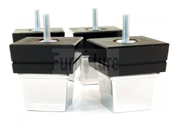 4x Wood Furniture Sofa Leg M8 Replacement Chair, Settee Feet & Slipper Cup 75mm - Image 6