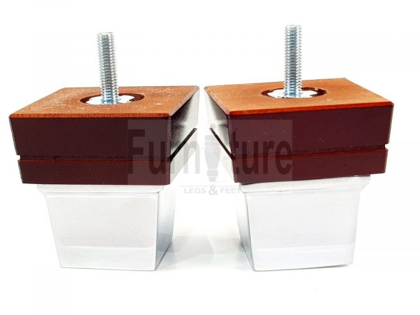 4x Wood Furniture Sofa Leg M8 Replacement Chair, Settee Feet & Slipper Cup 75mm - Image 12
