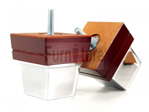 4x Wood Furniture Sofa Leg M8 Replacement Chair, Settee Feet & Slipper Cup 75mm - Image 9