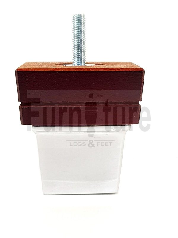 4x Wood Furniture Sofa Leg M8 Replacement Chair, Settee Feet & Slipper Cup 75mm - Image 10