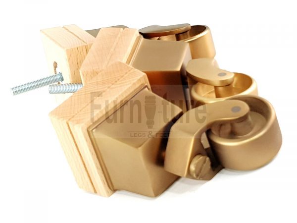 4x Wood Furniture Sofa Legs M8 Replacement Chair, Settee Feet & Castors 117mm - Image 12
