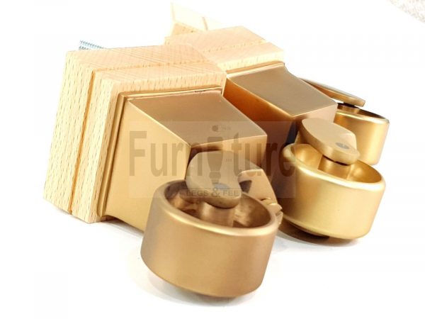 4x Wood Furniture Sofa Legs M8 Replacement Chair, Settee Feet & Castors 117mm - Image 13