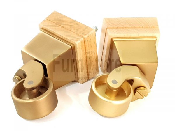 4x Wood Furniture Sofa Legs M8 Replacement Chair, Settee Feet & Castors 117mm - Image 14