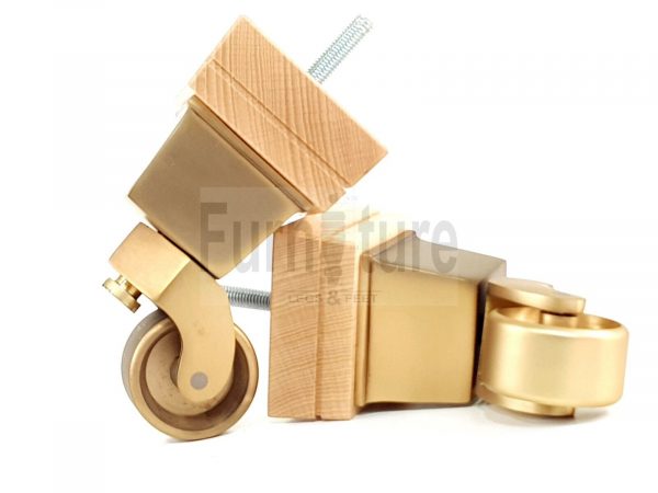 4x Wood Furniture Sofa Legs M8 Replacement Chair, Settee Feet & Castors 117mm - Image 10