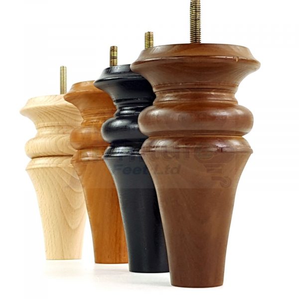 4x Wood Replacement Brown Furniture Sofa Legs M8 Settee Couch Chair Feet 150mm - Image 15
