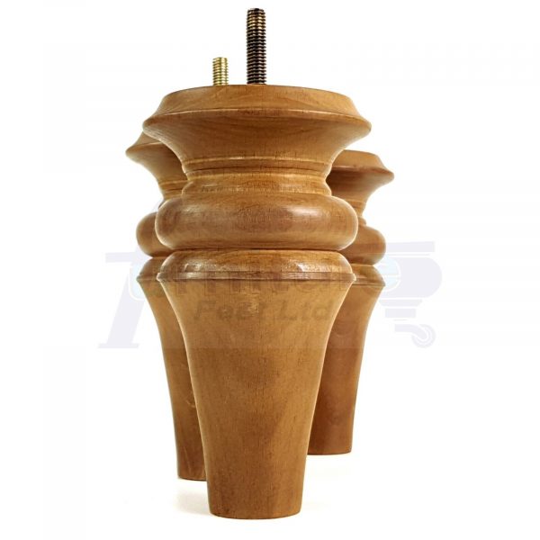 4x Wood Replacement Brown Furniture Sofa Legs M8 Settee Couch Chair Feet 150mm - Image 5