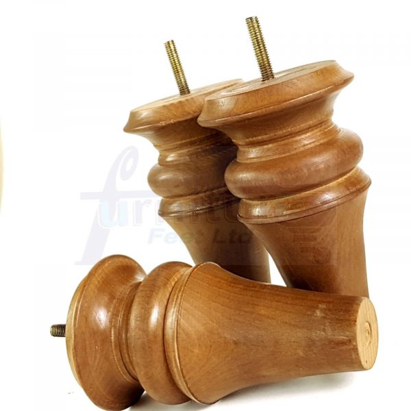 4x Wood Replacement Brown Furniture Sofa Legs M8 Settee Couch Chair Feet 150mm - Image 9