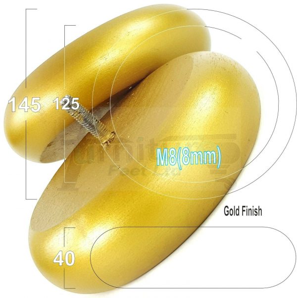 4x BUN WOOD SETTEE LEGS 40mm High CHAIR REPLACEMENT SOFA FURNITURE FEET M8(8mm) - Image 28