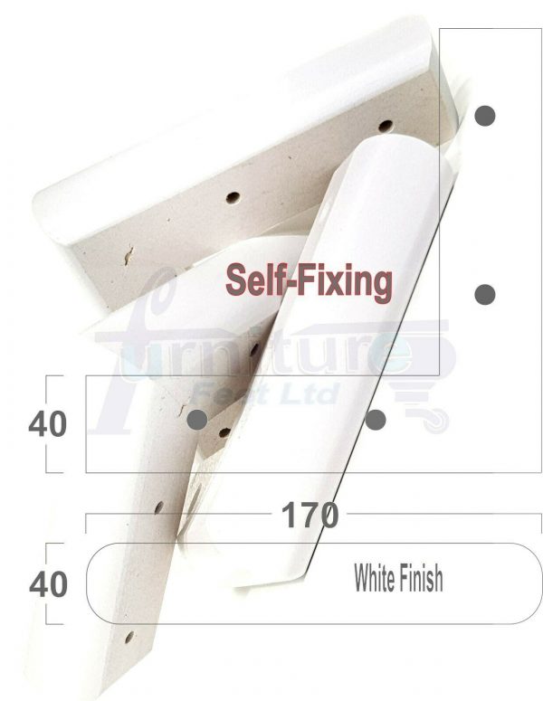 4x SOLID WOOD FURNITURE LEGS (Self-Fix) CHAIR REPLACEMENT CORNER FEET 40mm HIGH - Image 35