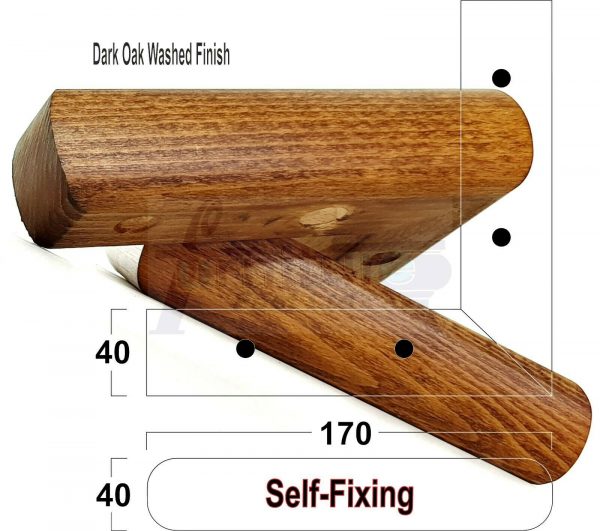 4x SOLID WOOD FURNITURE LEGS (Self-Fix) CHAIR REPLACEMENT CORNER FEET 40mm HIGH - Image 18