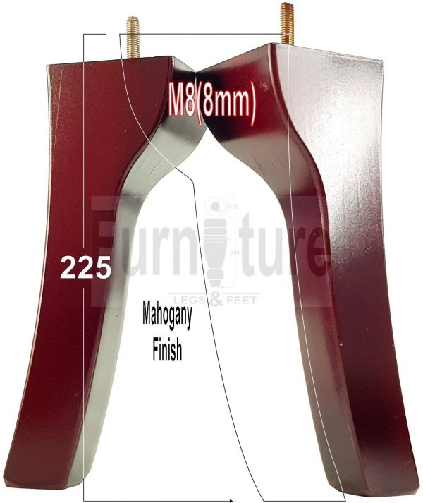 4x Solid Wood Furniture Feet Settee Legs 180mm - 225mm High Sofa Chair Bed M8 - Image 13